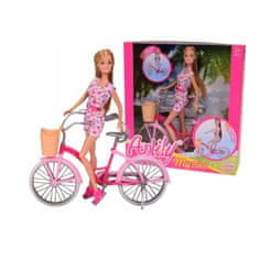 lutka s biciklom, 29 cm