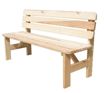 Rojaplast Piknik set drvene vrtne klupe i stola - Kesten boja, 180 cm