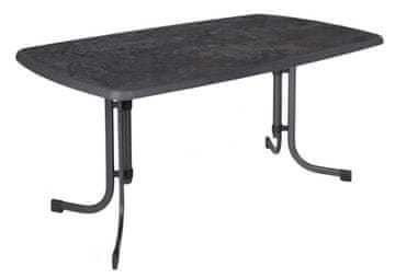 DAJAR Sklopivi vrtni stol od metala i plastike 150x90 cm - Antracit