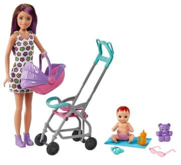 Mattel Barbie Nanny set za igru Kolica FHY97