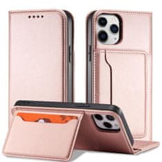 MG Magnet Card preklopna maska za iPhone 12, ružičasta