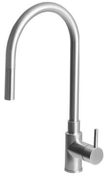 SAPHO DUNA Samostojeća Kuhinjska Slavina s Izvlačivom Tušem, Mat Nehrđajući Čelik