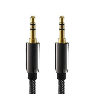MG audio kabel 3.5mm mini jack M/M 2m, crno