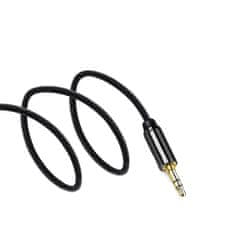 MG Angled audio kabel 3.5mm mini jack M/M 2m, crno