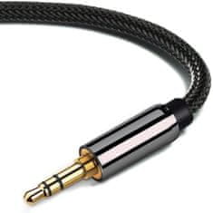 MG Angled audio kabel 3.5mm mini jack M/M 2m, crno