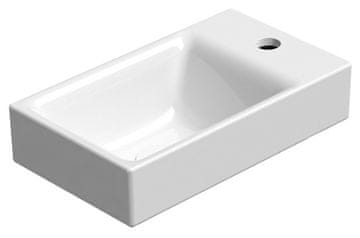Gsi NUBES keramički umivaonik 40x23cm ExtraGlaze, desni/lijevi, bijeli