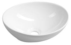 AQUALINE Bijeli Keramički Umivaonik za Pult, 42x34 cm, AQUALINE