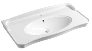 Creavit Keramički Retro Umivaonik 100x50 cm, Bijela, Nosači Uključeni