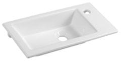 AQUALINE AQUALINE ZUNO keramički 50x25cm umivaonik za namještaj, bijeli