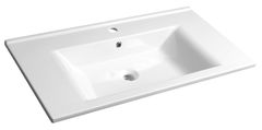 AQUALINE AQUALINE ZUNO 85 Keramički Ugradni Umivaonik 85x45cm, Bijeli