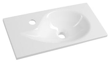 SAPHO SAPHO AQUA Umivaonik 50,5x25 cm, bijeli lijevani mramor