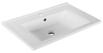 AQUALINE ZUNO 65 Keramički Namještaj Umivaonik 65x45 cm, Bijela, Klasičan
