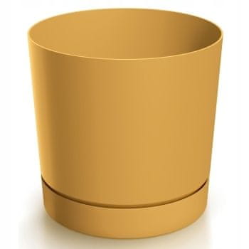 Prosperplast Saksija za cvijeće boje senfa s tanjurićem 19,9 cm Tubo