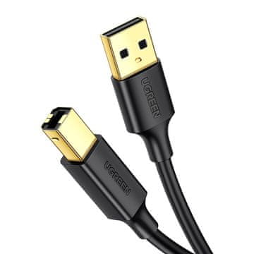 Ugreen USB kabel za pisač tipa B muški - USB 2.0 muški 480 Mbps 2 m crne boje