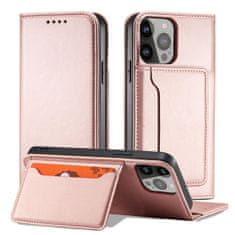 MG Magnet Card preklopna maska za iPhone 13 mini, ružičasta