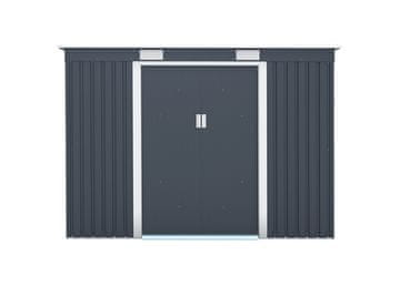 IWHOME Vrtnarska kućica ZEUS 2B 3,16 m² - Antracit Čelik Pločasti Design