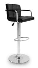 Aga 2x Barska stolica s naslonima za ruke Crna