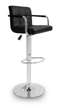 Aga Bar stolica s naslonima za ruke Crna