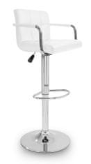 Aga 2x Barska stolica s naslonima za ruke Bijela