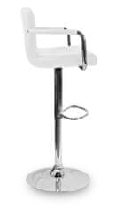 Aga 2x Barska stolica s naslonima za ruke Bijela