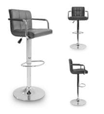 Aga 2x Barska stolica s naslonima za ruke Siva