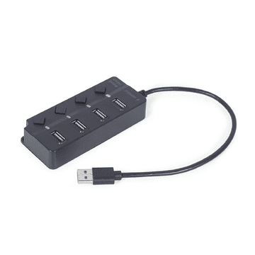 Gembird USB razdjelnik sa prekidačem 4-portni UHB-U3P1U2P3P-01