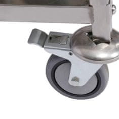 Wiltec Inox kolica za posluživanje 3 police 150kg - kuhinjska kolica