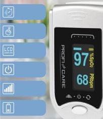 ProfiCare PC-PO3104 3u1 pulsni oksimetar, srebrno/bijela