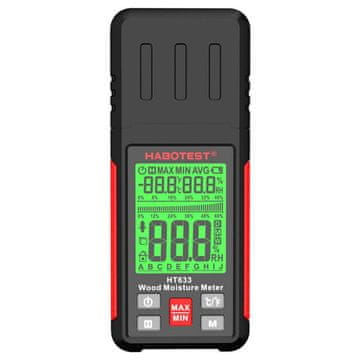Habotest Digitalni LCD mjerač vlage u drvu i drugim materijalima - higrometar