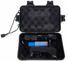 Malatec 2v1 baterija LED XPE UV ručna lampica zum
