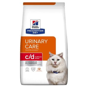 Hill's Hill's prescription diet urinary care feline c/d multicare stress chicken - suha hrana za mačke - 1,5 kg