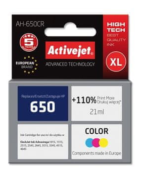 ActiveJet Activejet AH-650CR zamjenska tinta za HP (boja, 21 ml)