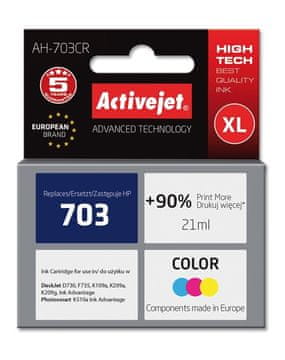 ActiveJet Activejet AH-703CR zamjenska tinta za HP (boja, 21 ml)