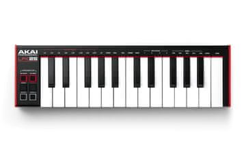 Akai AKAI LPK 25 MKII MIDI kontrolna tipkovnica, 25 tipki, USB, crvena/crna