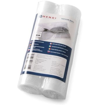 Hendi Nazubljene vakuumske vrećice za zavarivače traka 300x6000 mm 2 ROLE - 297476