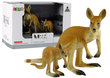 slomart Set 2 figurice Kangur s mladunčetom - Životinje svijeta (LEAN TOYS)