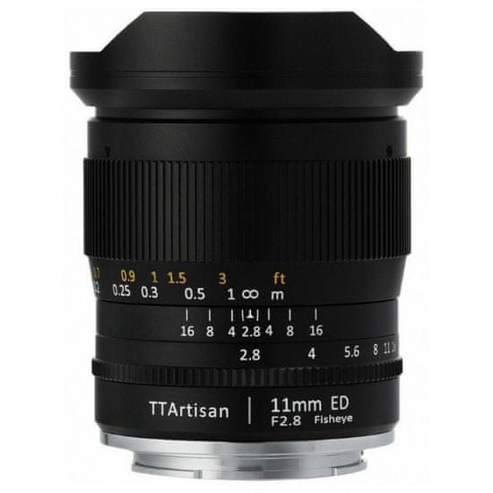 TTArtisan MF 11mm f/2.8 širokokutni fisheye objektiv za Sony FE