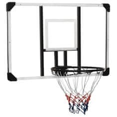 Vidaxl Košarkaška ploča prozirna 106x69x3 cm polikarbonatna