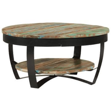 Vidaxl Klub stolić od recikliranog drva 65x32 cm