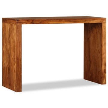Vidaxl Konzolni stolić od punog drva boje meda i smeđe boje 110x40x76 cm