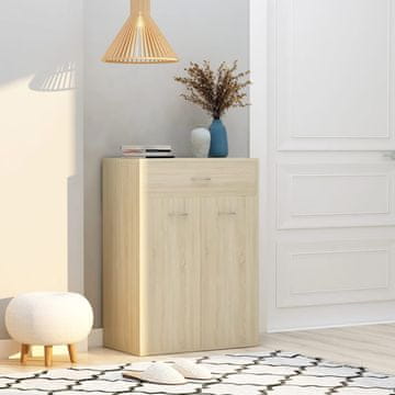 Vidaxl Ormarić za cipele Sonoma hrast 60x35x84 cm iverica