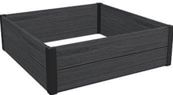 KETER MAPLE Podignuta Gredica - Siva, Jednostavna Montaža, 106x106x32 cm