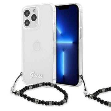 Guess Maska Guess Pearl za iPhone 13 Pro Max 6.7" - prozirna/crni biser