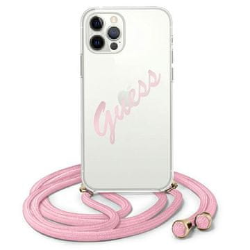 Guess Maska Guess Script Vintage za iPhone 12/12 Pro 6.1" roza