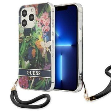 Guess Guess Flower Strap maska za iPhone 13 Pro / 13 (6.1"), plava