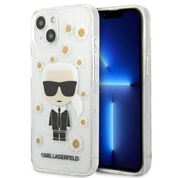 Karl Lagerfeld Karl Lagerfeld Flower Ikonik Karl futrola za iPhone 13 mini - Prozirna
