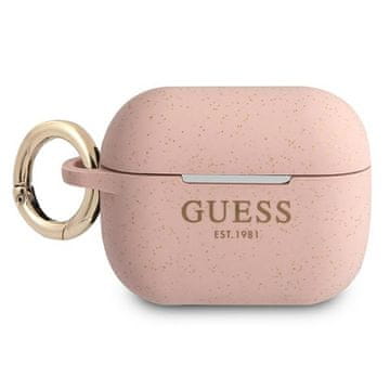 Guess Guess Silicone Glitter futrola za AirPods Pro, roza