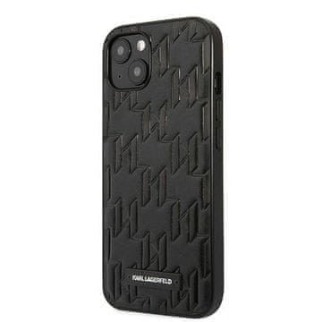 Karl Lagerfeld Futrola Karl Lagerfeld Monogram Plaque za iPhone 13 mini - Crna