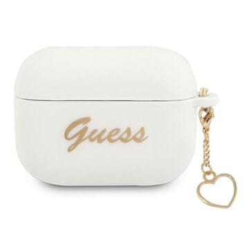 Guess Maskica za AirPods Pro Guess Silicone Charm Heart - bijela