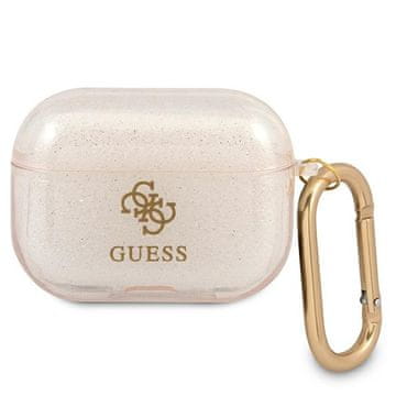 Guess Maskica za AirPods Pro Guess GUAPUCG4GD Glitter, zlatna